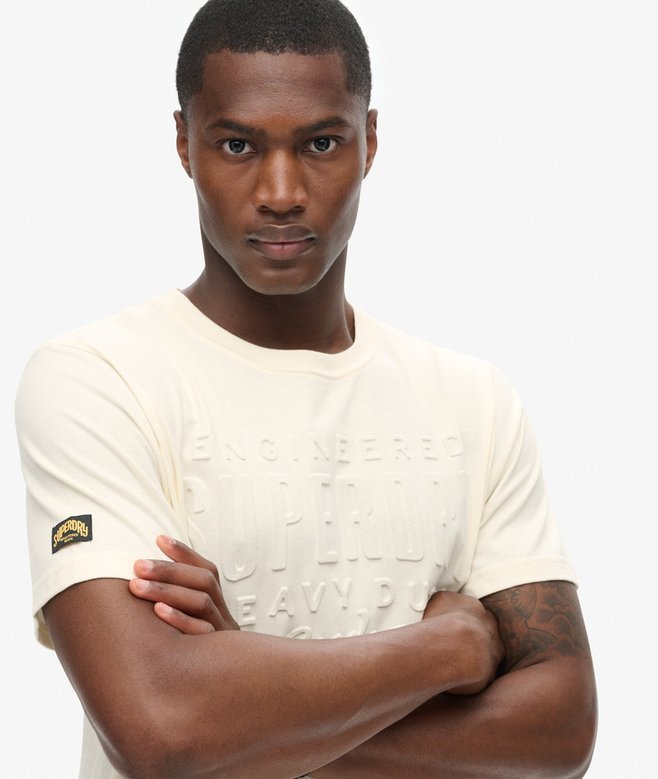 Superdry Camiseta Gráfica Con Logotipo En Relieve