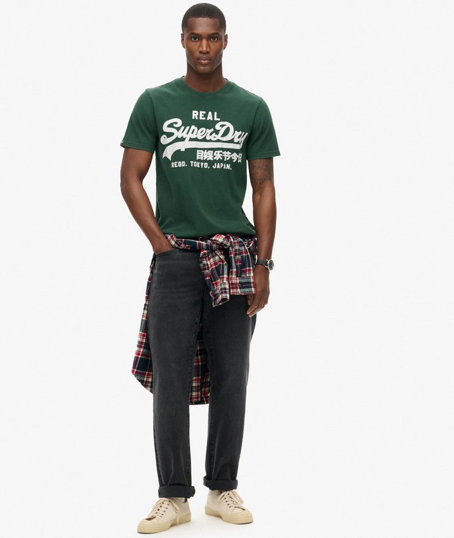 Superdry Camiseta Gráfica Con Logotipo Vintage