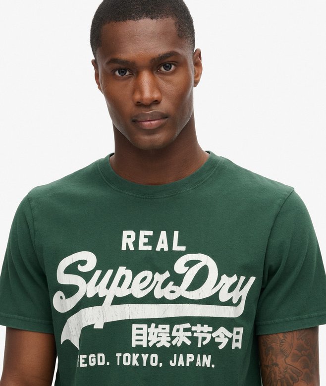 Superdry Camiseta Gráfica Con Logotipo Vintage