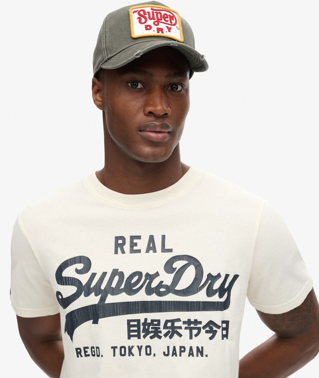 Superdry Camiseta Gráfica Con Logotipo Vintage
