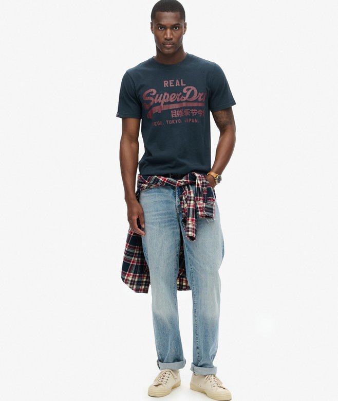 Superdry Camiseta Gráfica Con Logotipo Vintage