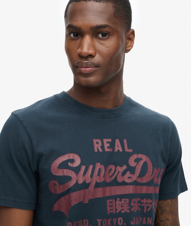 Superdry Camiseta Gráfica Con Logotipo Vintage