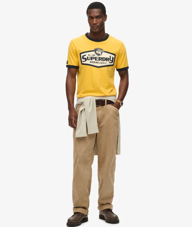 Superdry Camiseta Gráfica Con Logotipo Workwear