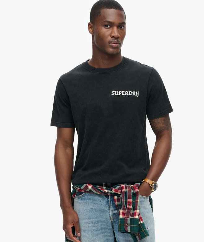 Superdry Camiseta Gráfica Con Motivo De Tatuaje