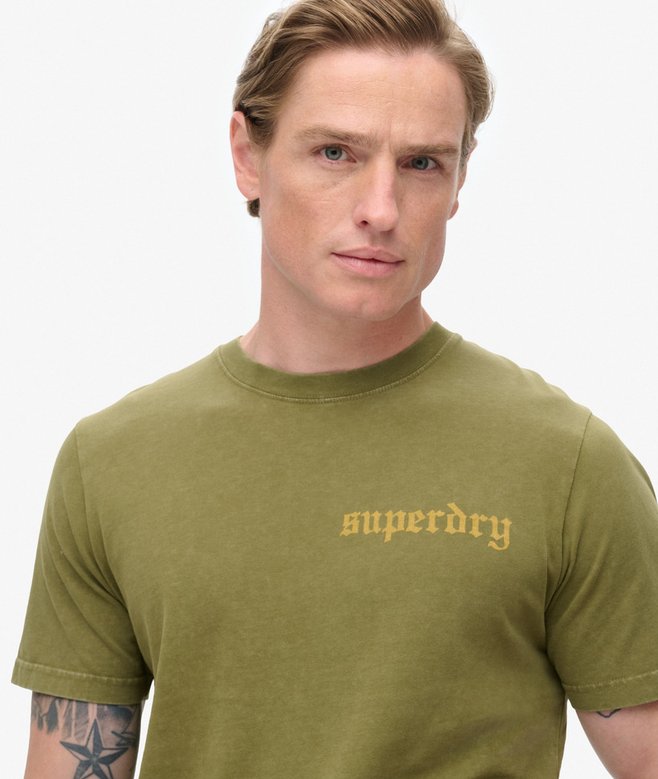 Superdry Camiseta Gráfica Con Motivo De Tatuaje