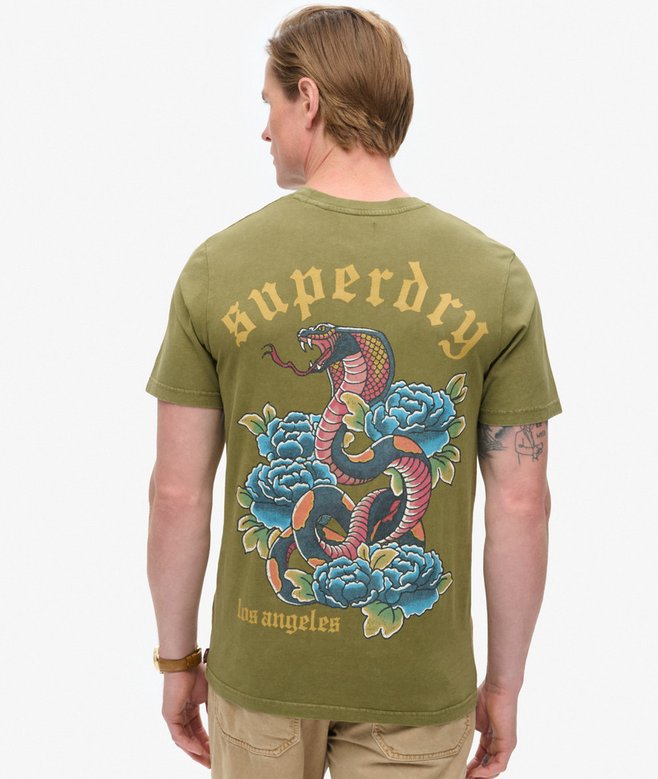 superdry Camiseta gráfica con motivo de tatuaje