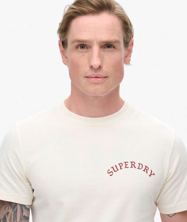 Superdry Camiseta Gráfica Con Motivo De Tatuaje