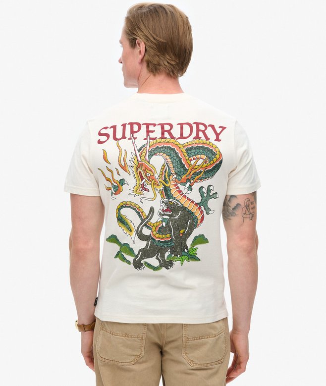 superdry Camiseta gráfica con motivo de tatuaje