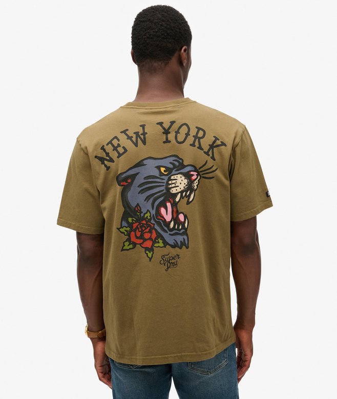superdry Camiseta gráfica con motivo de tatuaje