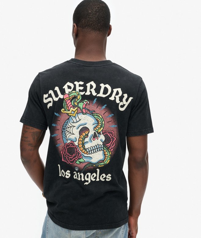 superdry Camiseta gráfica con motivo de tatuaje