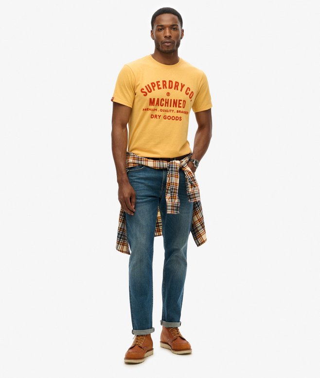 Superdry Camiseta Gráfica Flocada Workwear