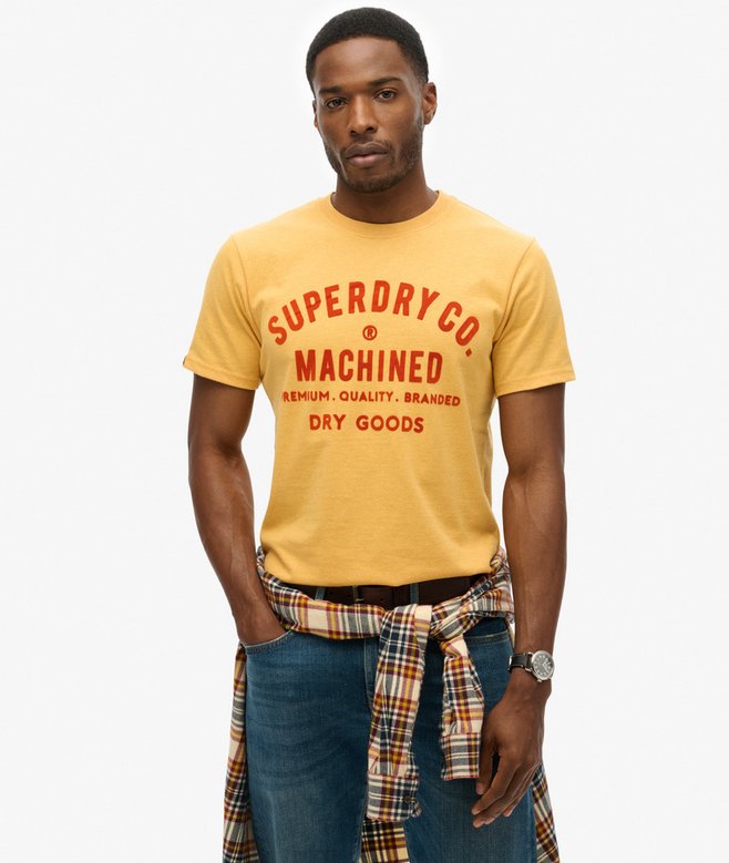 superdry Camiseta gráfica flocada Workwear