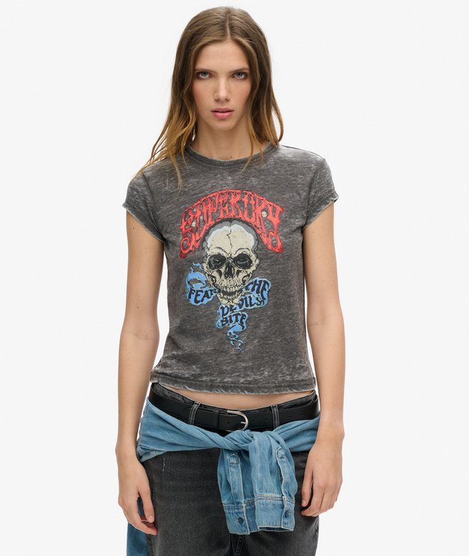 Superdry Camiseta Gráfica Motera Rock