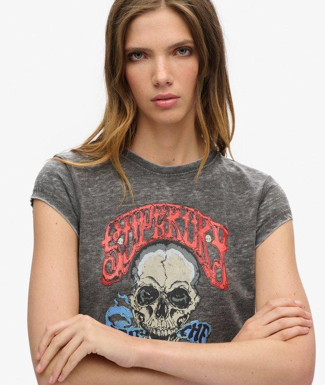 superdry Camiseta gráfica motera Rock
