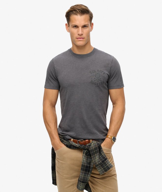 Superdry Camiseta Gráfica Retro Rocker