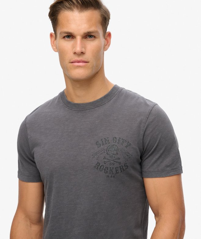 Superdry Camiseta Gráfica Retro Rocker