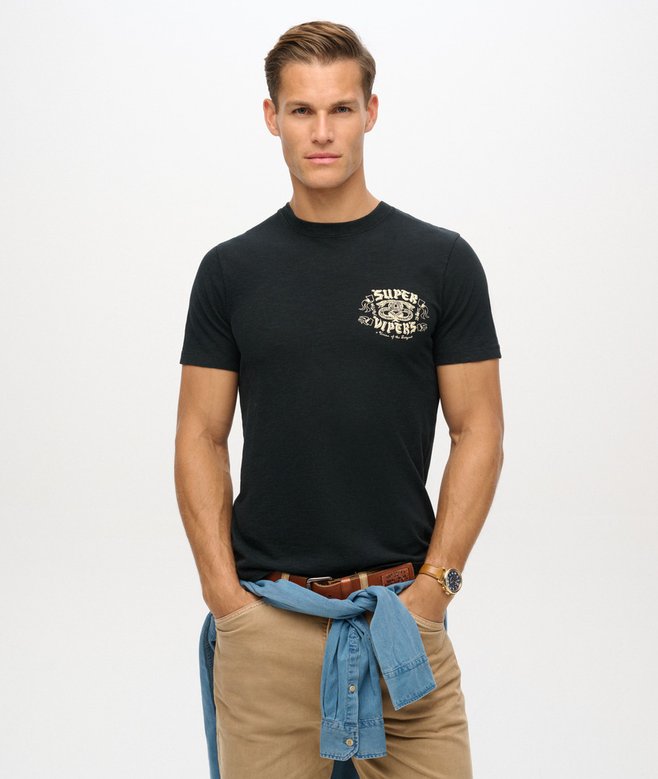 Superdry Camiseta Gráfica Retro Rocker