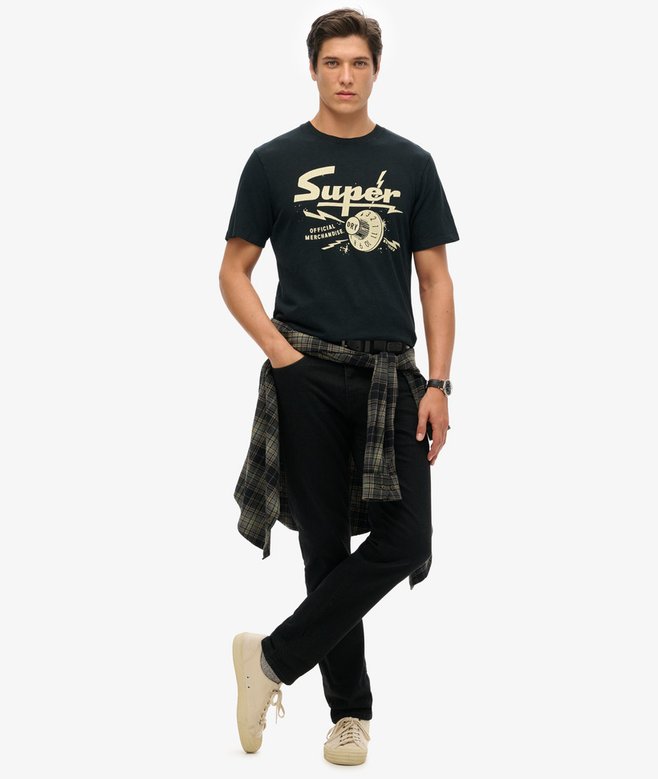 Superdry Camiseta Gráfica Retro Rocker