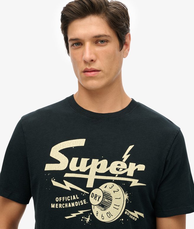 Superdry Camiseta Gráfica Retro Rocker