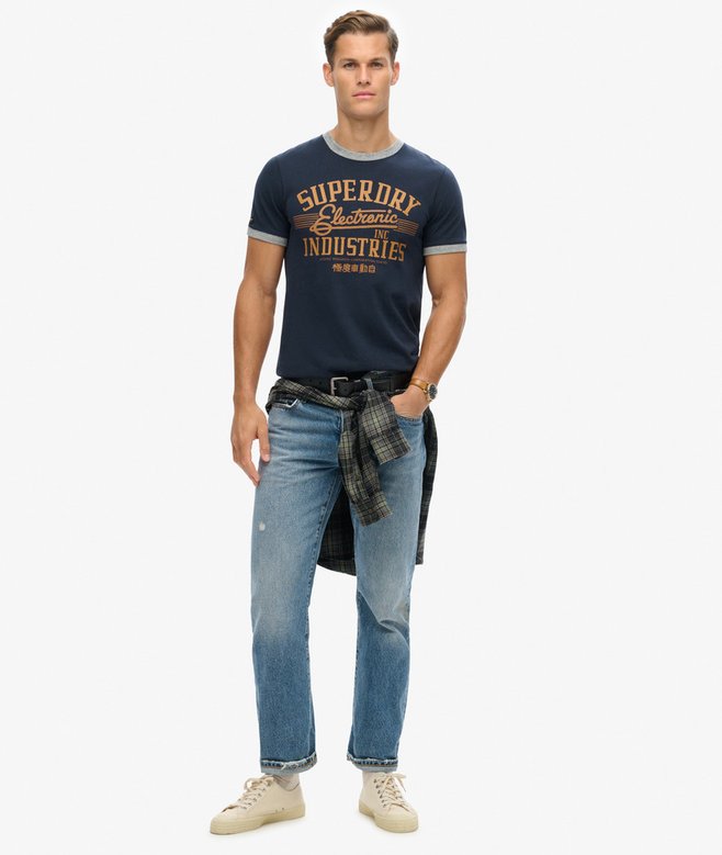 Superdry Camiseta Gráfica Ringer Workwear
