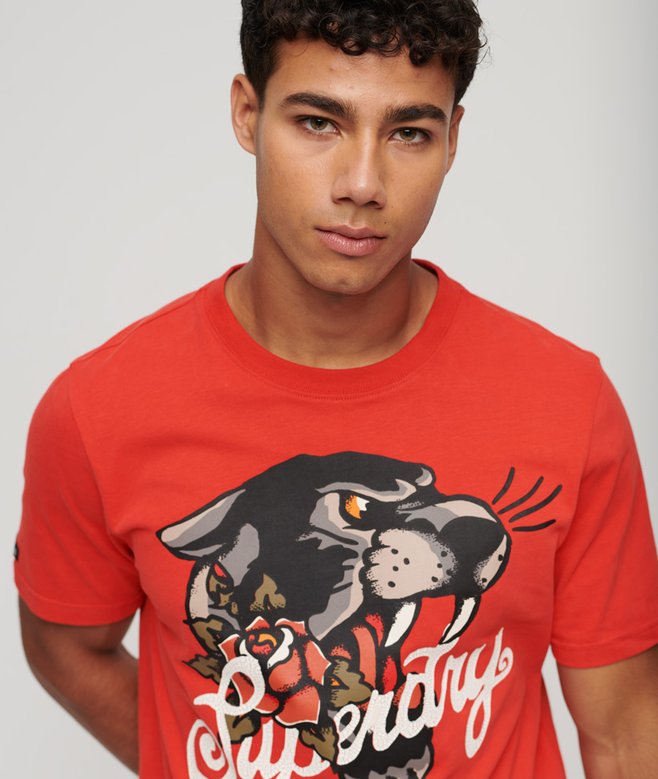 Superdry Camiseta Gráfica Tattoo Script