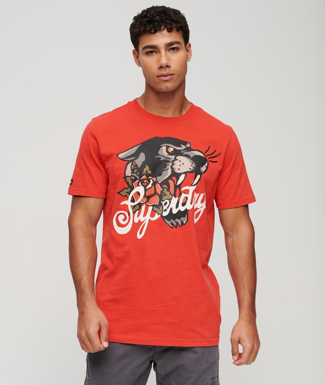 superdry Camiseta gráfica Tattoo Script