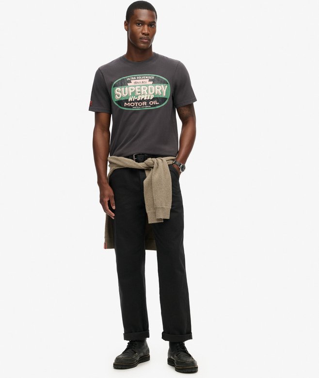 Superdry Camiseta Gráfica Workwear Gasoline