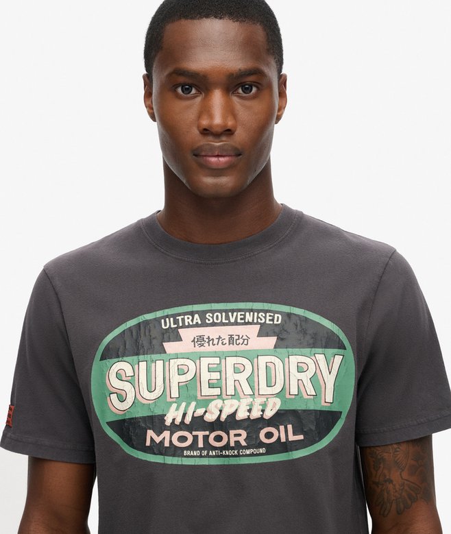 Superdry Camiseta Gráfica Workwear Gasoline