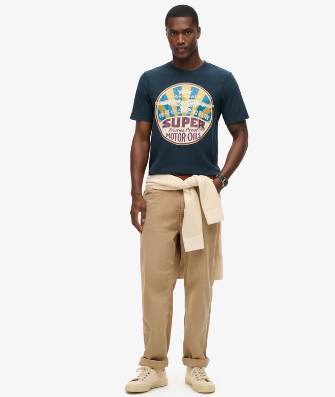 Superdry Camiseta Gráfica Workwear Gasoline