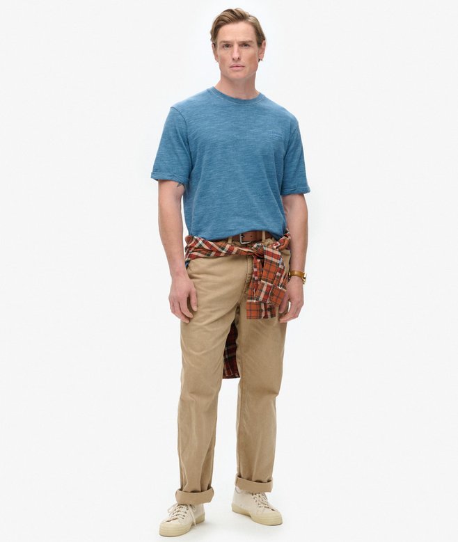 Superdry Camiseta Jaspeada Flameada Y Sobreteñida