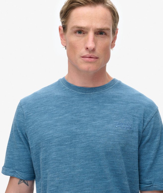 Superdry Camiseta Jaspeada Flameada Y Sobreteñida