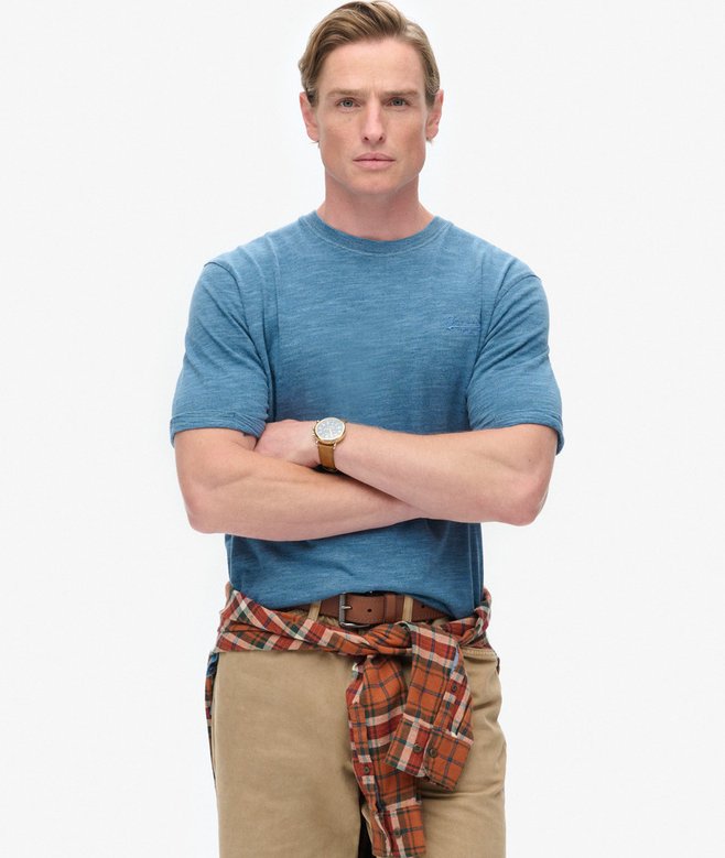 superdry Camiseta jaspeada flameada y sobreteñida