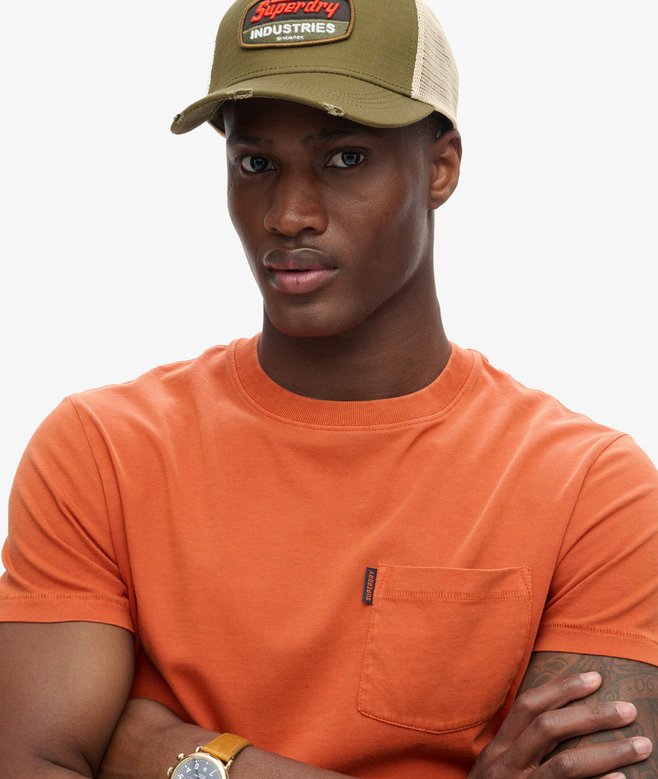 Superdry Camiseta Lavada Con Bolsillo Essential