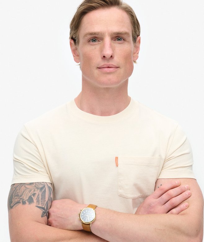 Superdry Camiseta Lavada Con Bolsillo Essential