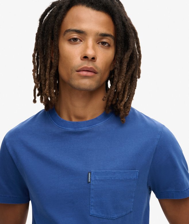 Superdry Camiseta Lavada Con Bolsillo Essential