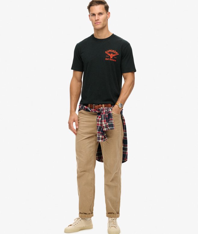Superdry Camiseta Motera Gráfica De Corte Holgado