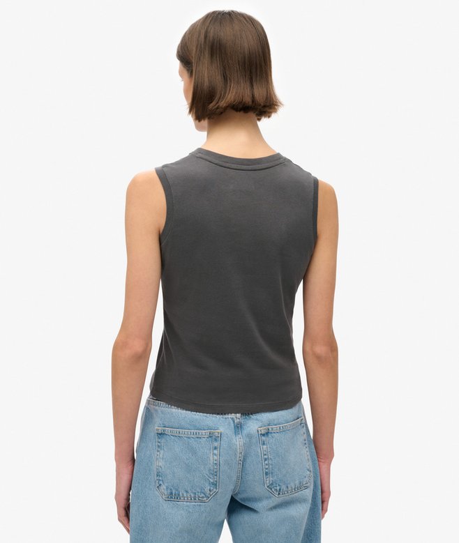 Superdry Camiseta Sin Mangas Con Strass Tattoo