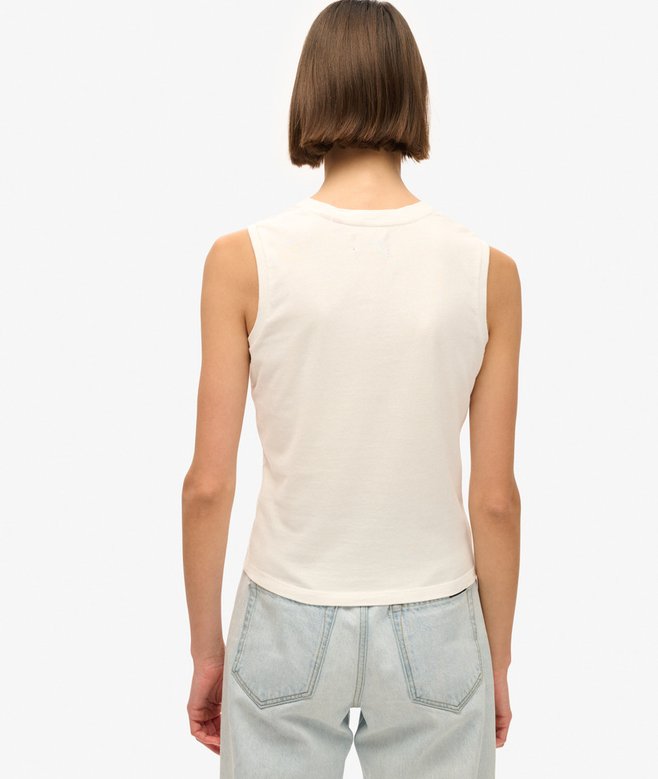 Superdry Camiseta Sin Mangas Con Strass Tattoo