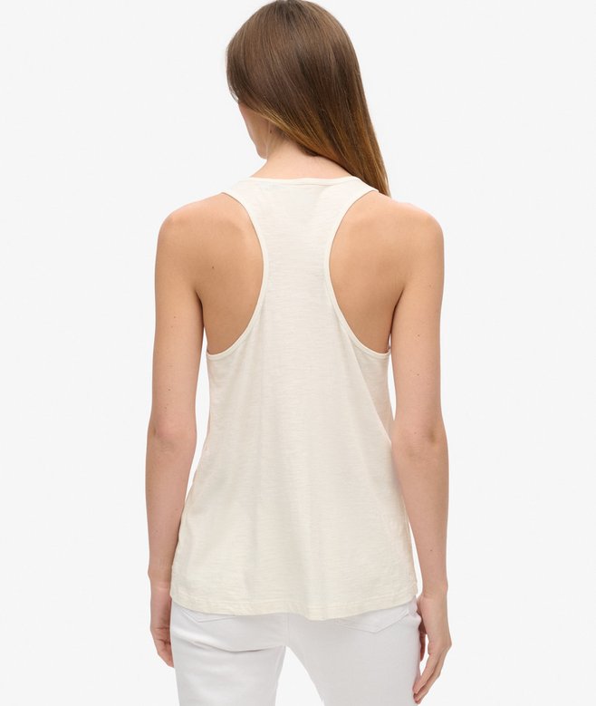 Superdry Camiseta Sin Mangas De Punto Y Encaje