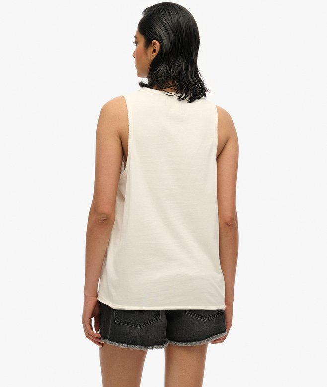 Superdry Camiseta Sin Mangas Motera Rock Racer