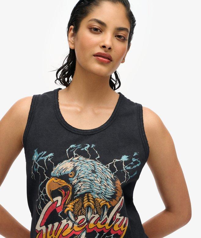 Superdry Camiseta Sin Mangas Motera Rock Racer