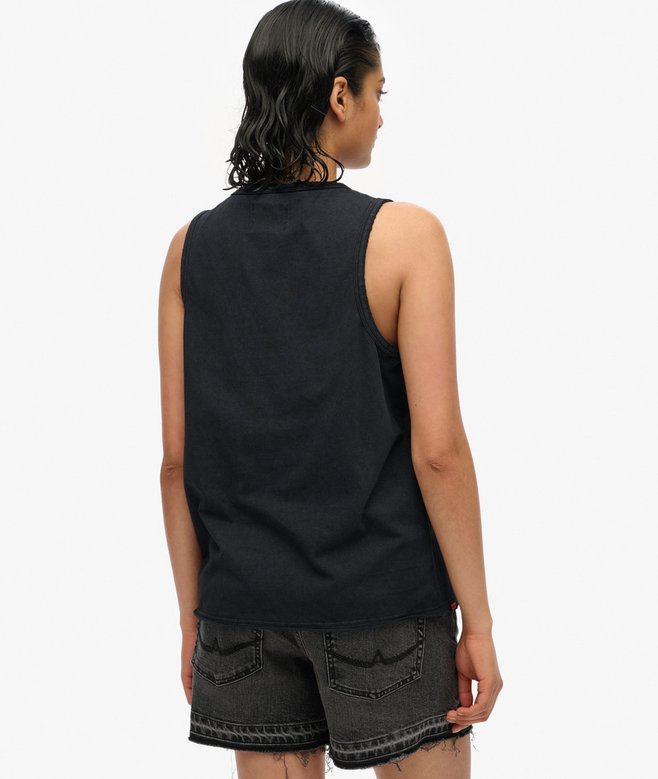 Superdry Camiseta Sin Mangas Motera Rock Racer