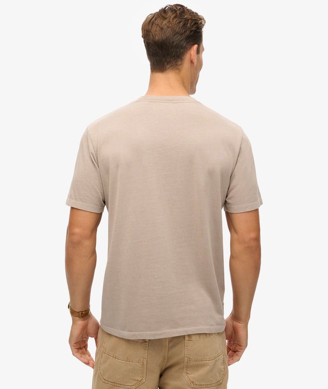 Superdry Camiseta Suelta Con Logo Sobreteñido