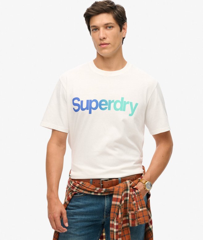 superdry Camiseta suelta con logotipo Core