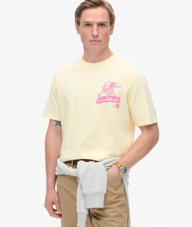 Superdry Camiseta Suelta Gráfica Lo-fi Punk