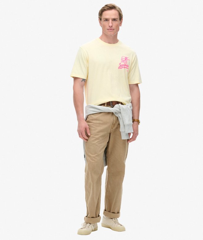 Superdry Camiseta Suelta Gráfica Lo-fi Punk