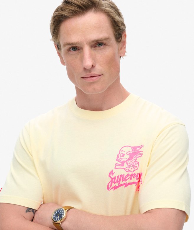 Superdry Camiseta Suelta Gráfica Lo-fi Punk