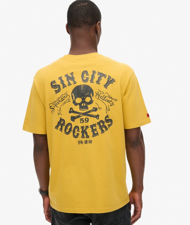 superdry Camiseta suelta gráfica Lo-fi Punk