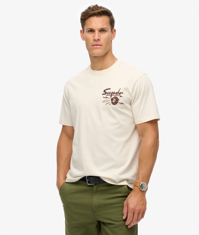 Superdry Camiseta Suelta Gráfica Lo-fi Punk