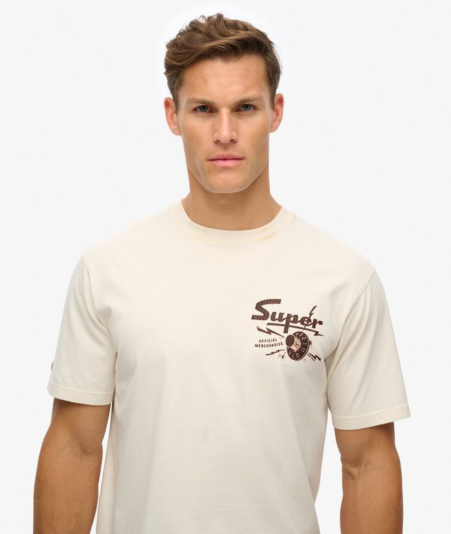 Superdry Camiseta Suelta Gráfica Lo-fi Punk